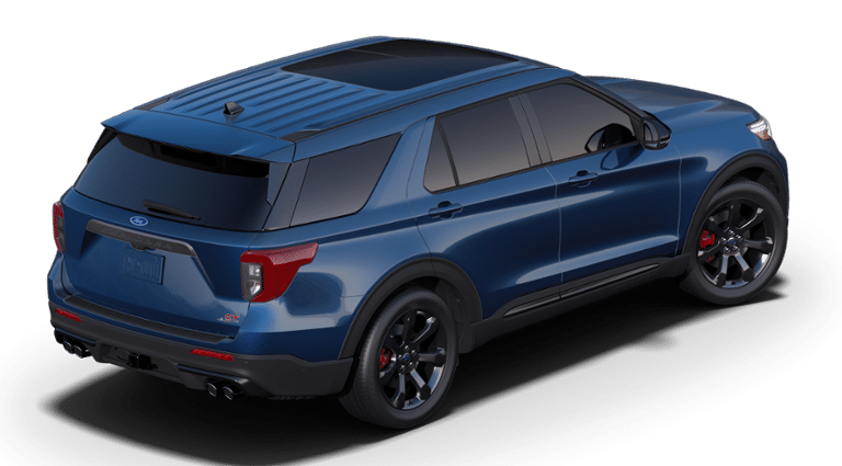 21 Ford Explorer St Atlas Blue 3 0l Ecoboost V6 Engine With Auto Start Stop Technology Twin Hills Ford Lincoln